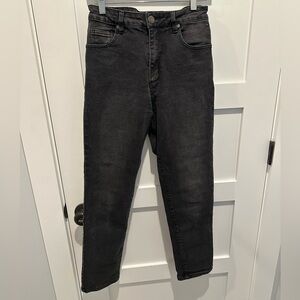 Common On Stretch Straight Black Jean